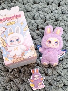 Kimmon Dream Maker Plush Bunny Keychain - Lavender